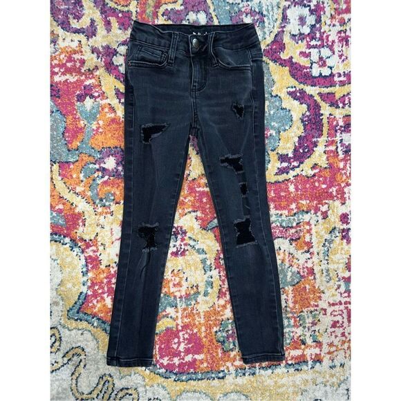 Black Distressed Jeans - Picture 1 of 3